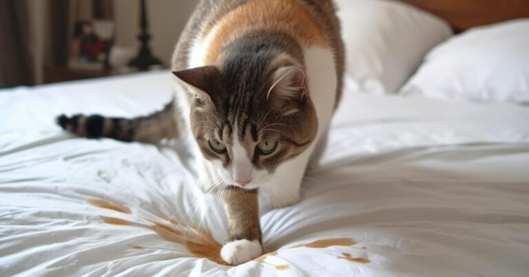 Miért pisil be a macska az ágyba